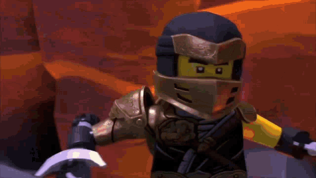 a close up of a cartoon character with a mask on