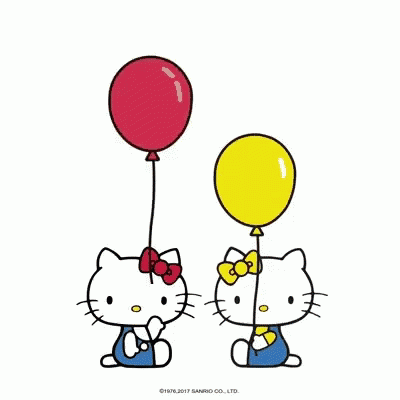 Happy Birthday Hello Kitty GIF - Happy Birthday Hello Kitty Balloon GIFs