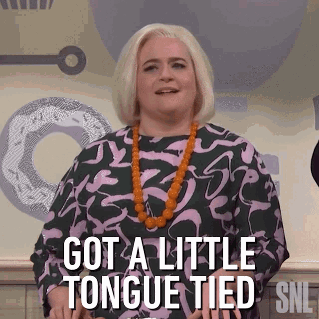 Got A Little Tongue Tied Saturday Night Live GIF - Got A Little Tongue Tied Saturday Night Live Got A Little Speechless GIFs