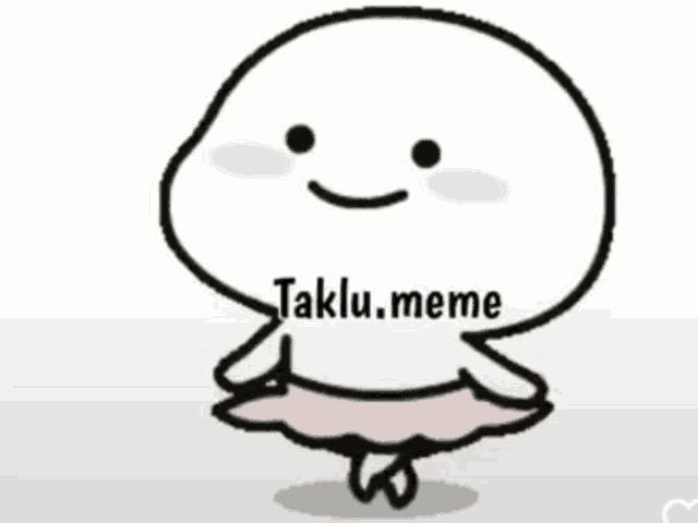a cartoon character with the words taklu.meme written on his chest