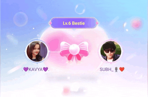 kavya and subh are lv.6 besties in a video game
