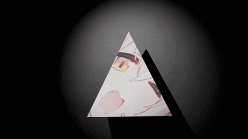 a pyramid with a picture of a cartoon character on it