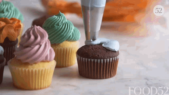 Decorating Cupcake Food52 GIF