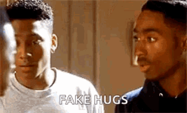 Tupac Hug GIF - Tupac Hug Sarcastic Hug GIFs