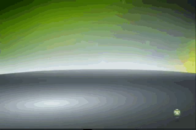 an xbox logo is displayed on a green and white background