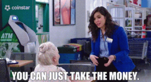 Superstore Amy Sosa GIF - Superstore Amy Sosa You Can Just Take The Money GIFs