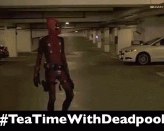Deadpool Teatime GIF - Deadpool Teatime GIFs