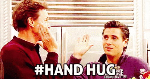 Hand Hug GIF - Keeping Up With The Kardashians Kuwtk Scott Disick GIFs