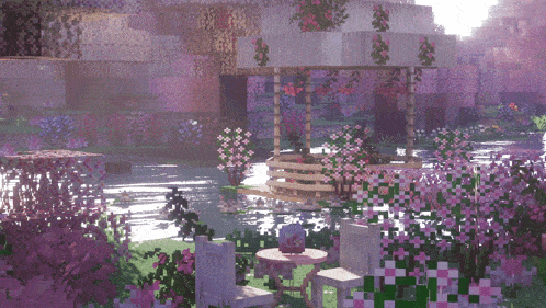 Cherry Blossom Minecraft GIF - Cherry Blossom Minecraft GIFs