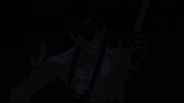 a painting of a person 's arm with a light coming out of it .
