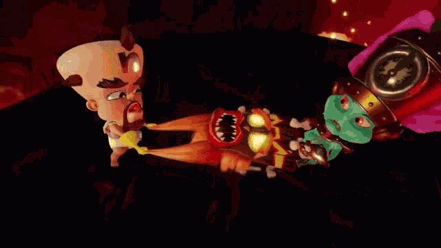 Crash Bandicoot Fight GIF