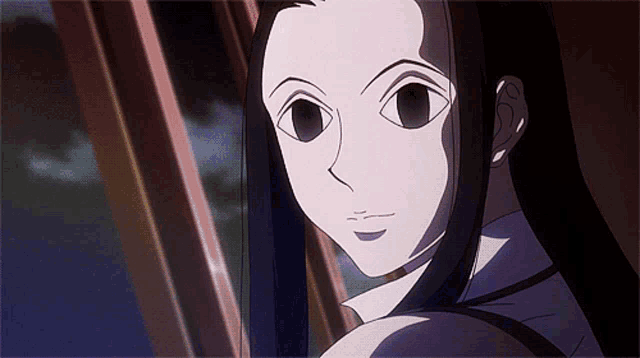 a close up of a woman 's face in a cartoon style