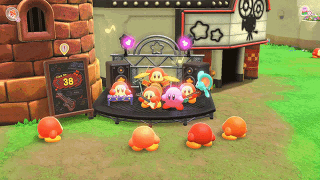 Kirby And The Forgotten Land Kirby GIF - Kirby And The Forgotten Land Kirby Band GIFs