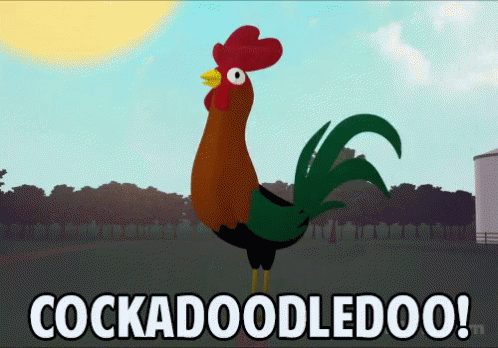 Cockadoodledoo GIF - Cockadoodledoo Rise And Shine Get Up GIFs