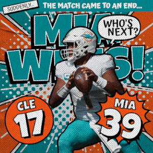 a miami dolphins football player with the number 39 on his jersey
