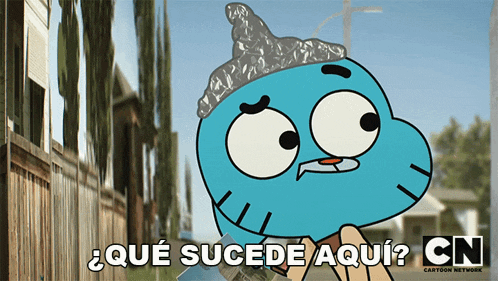 a cartoon character from the amazing world of gumball holding a piece of money