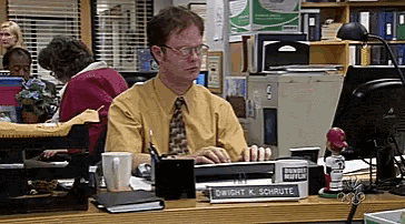 Dwight Office GIF - Dwight Office Typing GIFs