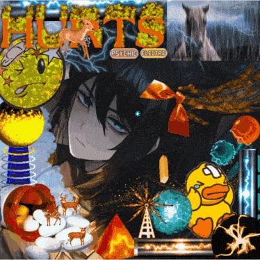 a collage of images with the word hunts on top