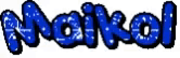 the word naikol is written in blue letters on a white background .