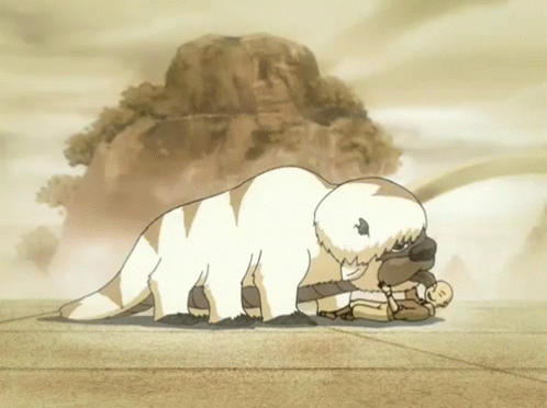 Getting Licked - Avatar: The Last Airbender GIF - Avatar The Last Airbender Lick Kiss GIFs