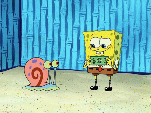 Spongebob Mr Krabs GIF - Spongebob Mr Krabs Dollar GIFs
