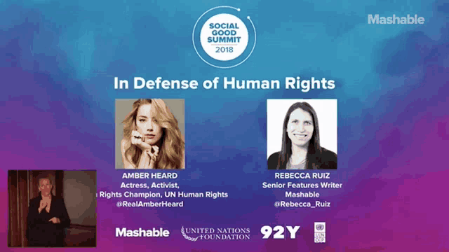 a poster for the social good summit 2018