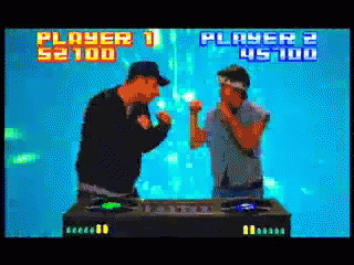 Mortal Kombat-esque Face Punching With Turntables GIF - Video Games Music Hiphop GIFs