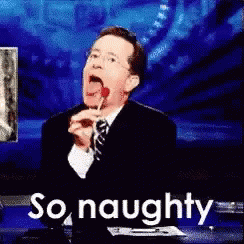 So Naughty Stephen Colbert GIF - So Naughty Stephen Colbert Naughty GIFs