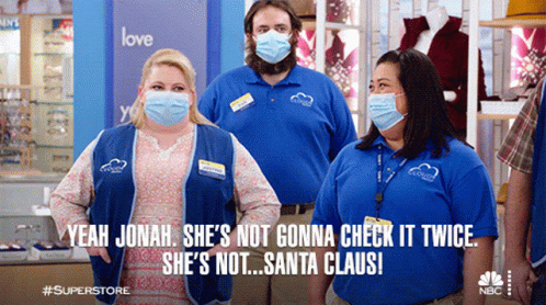 Yeah Jonah Shes Not Gonna Check It Twice Sandra GIF - Yeah Jonah Shes Not Gonna Check It Twice Sandra Justine GIFs
