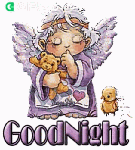 Good Night Gifkaro GIF - Good Night Gifkaro Angel GIFs