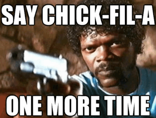Chick Fil A Pulp Fiction GIF - Chick Fil A Pulp Fiction Black Man GIFs
