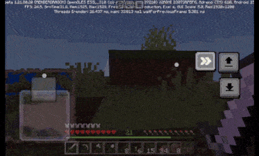a screenshot of a minecraft game with the number 21 on the bottom left