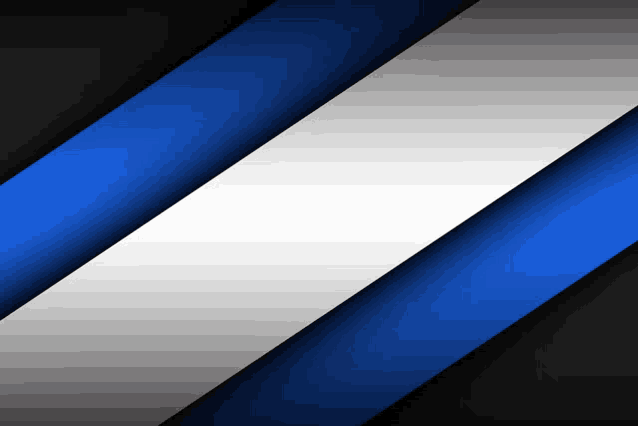 a black and blue background with a white stripe in the middle