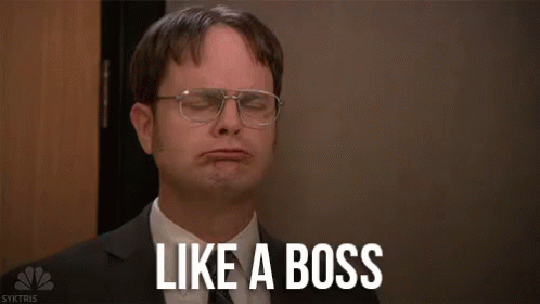 Dwight Is Like A Boss - The Office GIF