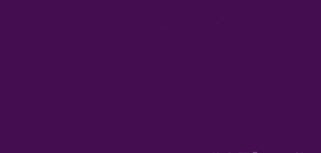 a purple bamboo stick with a face and the word space above it