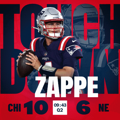 a patriots football player is holding a football in his hands