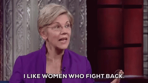 Elizabeth Warren I Like Woman Who Fight Back GIF - Elizabeth Warren I Like Woman Who Fight Back GIFs