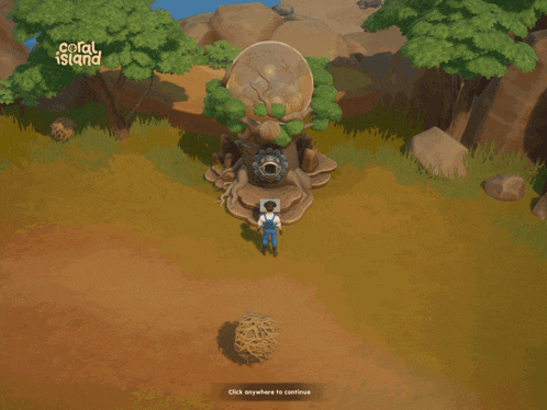a coral island game is being played on a computer screen