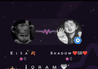 a picture of a little girl and a picture of a boy with the name shadow sb