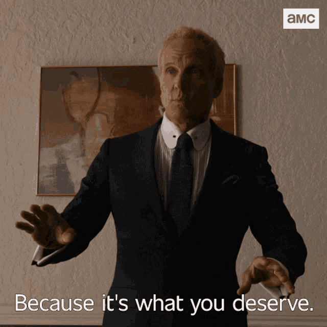 Because Its What You Deserve Howard Hamlin GIF - Because Its What You Deserve Howard Hamlin Better Call Saul GIFs