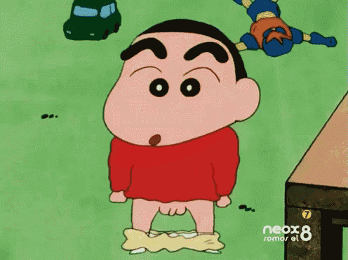 a cartoon character is standing in front of a sign that says neo8