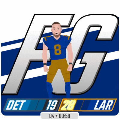 a football player in a blue jersey with the number 8
