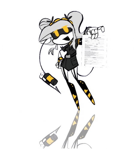 a black and white drawing of a girl holding a piece of paper that says aco