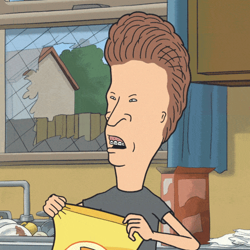Opening A Bag Of Chips Butt-head GIF - Opening A Bag Of Chips Butt-head Mike Judge'S Beavis And Butt-head GIFs
