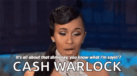 Cardi B Its All About The Shmoney GIF