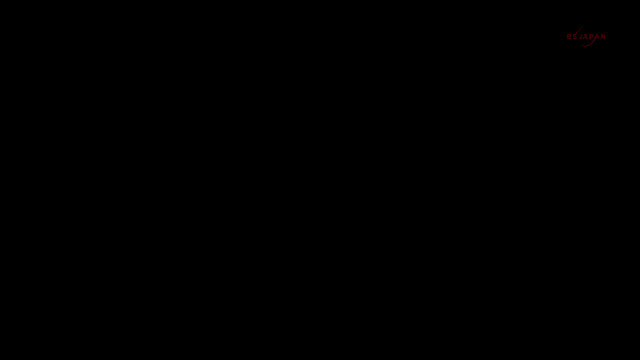 a close up of a pair of red eyes with a tv japan logo in the corner