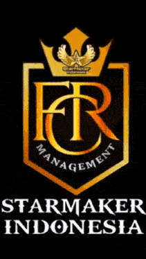 a logo for starmaker indonesia is displayed on a black background