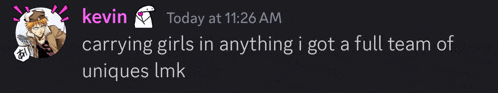 a screenshot of a text message between kevin and a girl