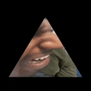 a pyramid with a picture of a man in it .