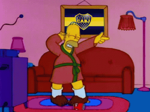 Boca Juniors Campeón GIF - Homer Simpson Dancing Dance GIFs